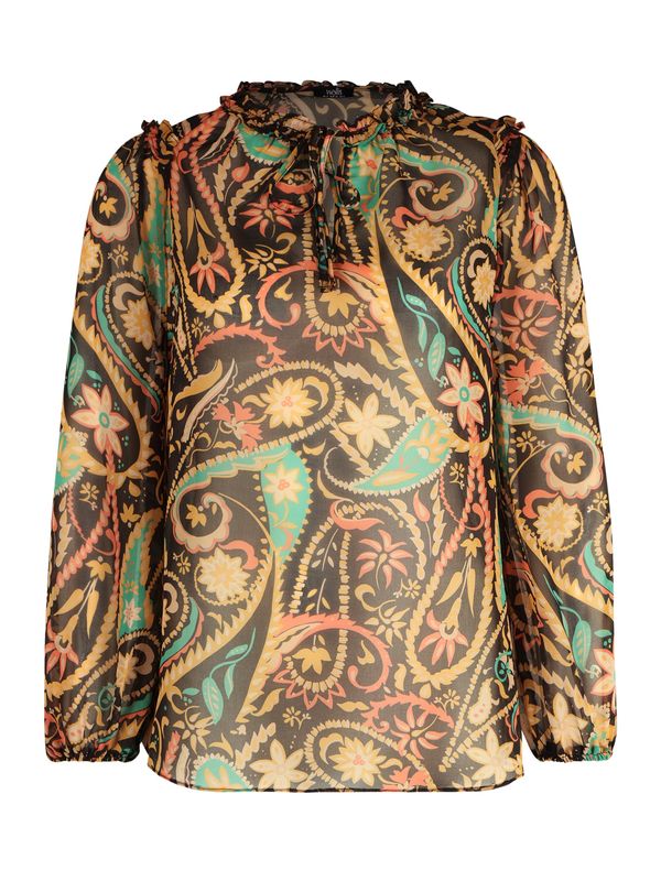 Wallis Wallis Bluza  bež / tirkiz / žuta / svijetlocrvena / crna