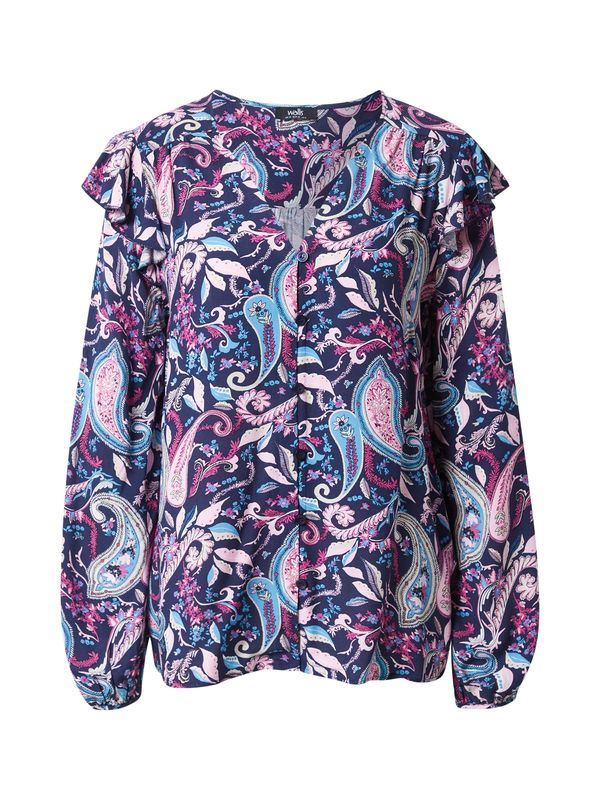 Wallis Wallis Bluza  morsko plava / svijetloplava / ljubičasta / roza