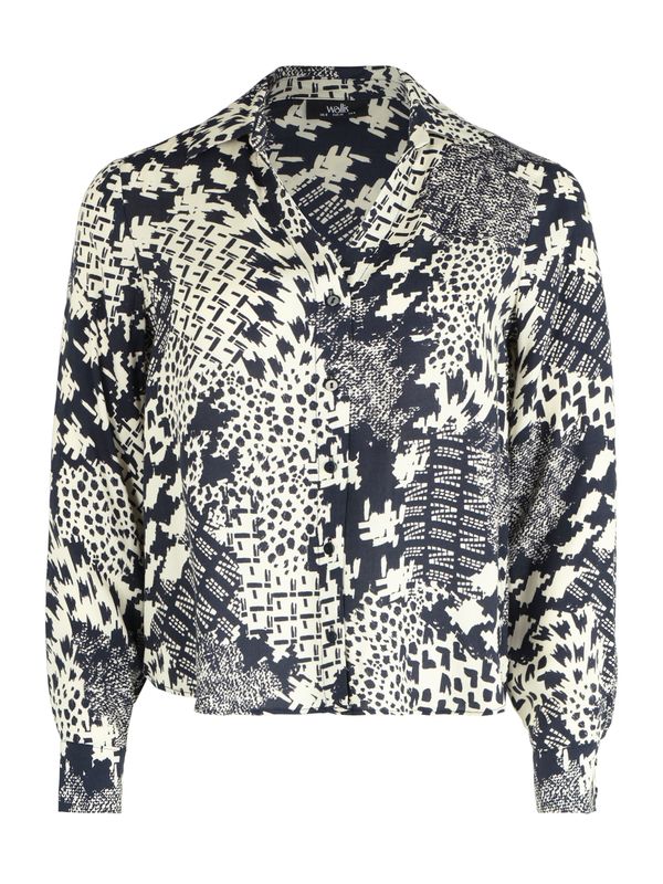 Wallis Wallis Bluza  noćno plava / bijela