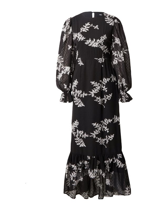 Wallis Wallis Haljina  crna / bijela