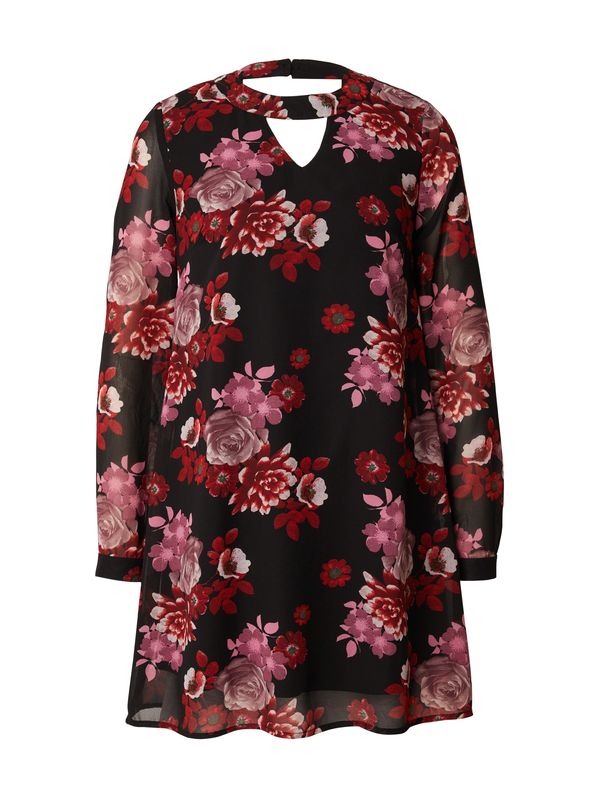 Wallis Wallis Haljina  prljavo roza / svijetloroza / tamno crvena / crna