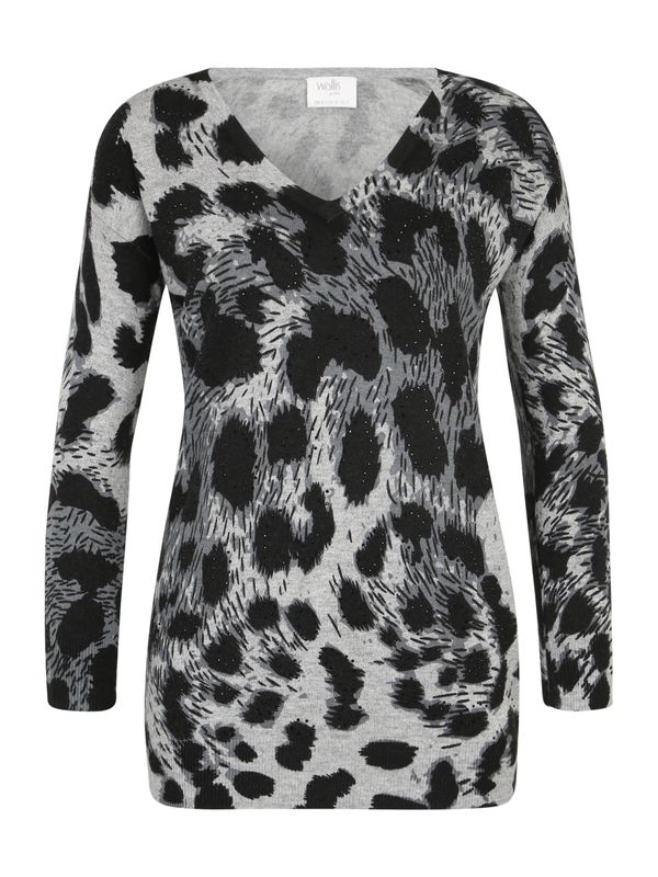 Wallis Petite Wallis Petite Pulover  siva / svijetlosiva / crna