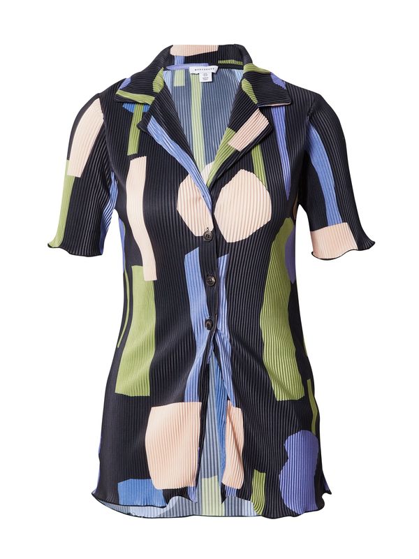 Warehouse Warehouse Bluza  bež / golublje plava / kaki / crna