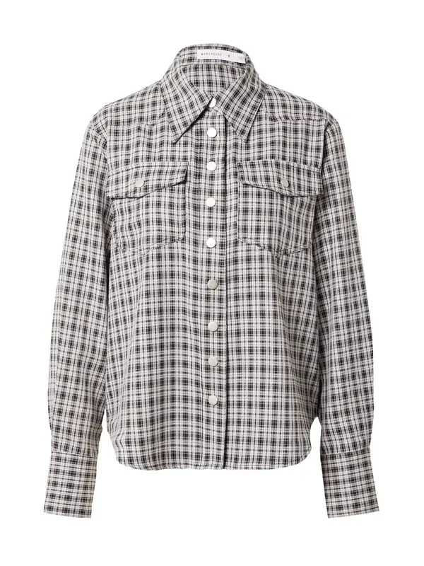 Warehouse Warehouse Bluza  crna / prljavo bijela