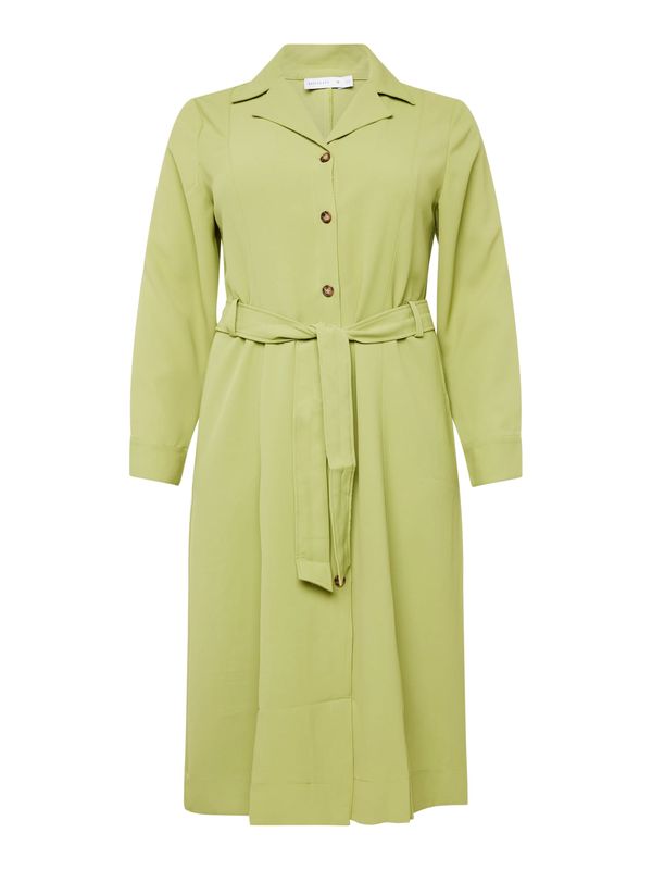 Warehouse Curve Warehouse Curve Košulja haljina  sivkasto zelena