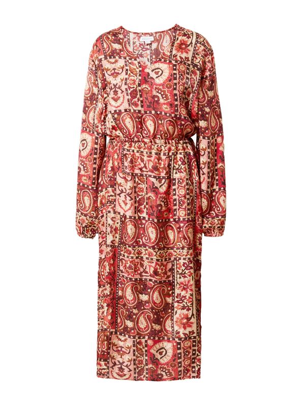 Warehouse Warehouse Haljina  boja pijeska / konjak / jarko crvena / rubin crvena