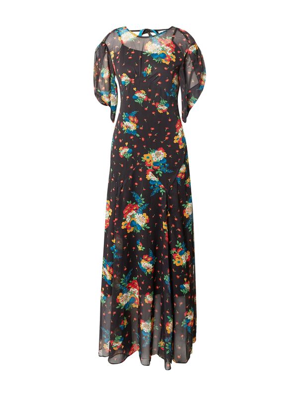 Warehouse Warehouse Haljina  cijan plava / tamo žuta / svijetlo crvena / crna