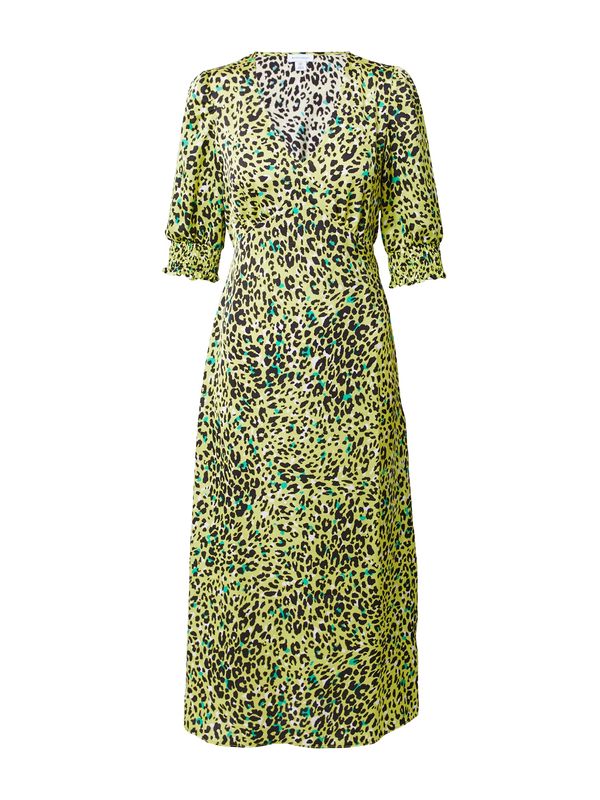 Warehouse Warehouse Haljina  limeta / žad / crna / bijela