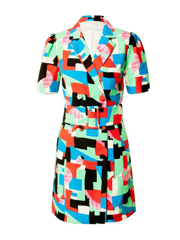 Warehouse Warehouse Haljina  nebesko plava / menta / crvena / crna