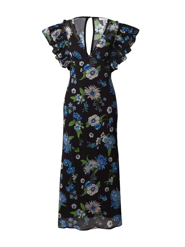 Warehouse Warehouse Haljina  plava / zelena / pastelno narančasta / crna