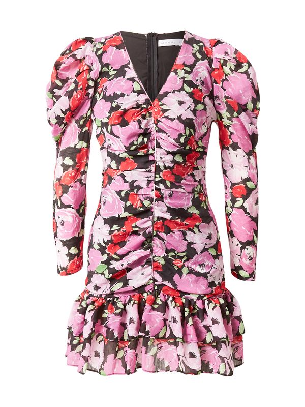 Warehouse Warehouse Haljina  svijetlozelena / prljavo roza / svijetlo crvena / crna / bijela