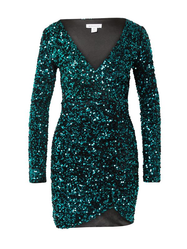 Warehouse Warehouse Koktel haljina  zelena / crna