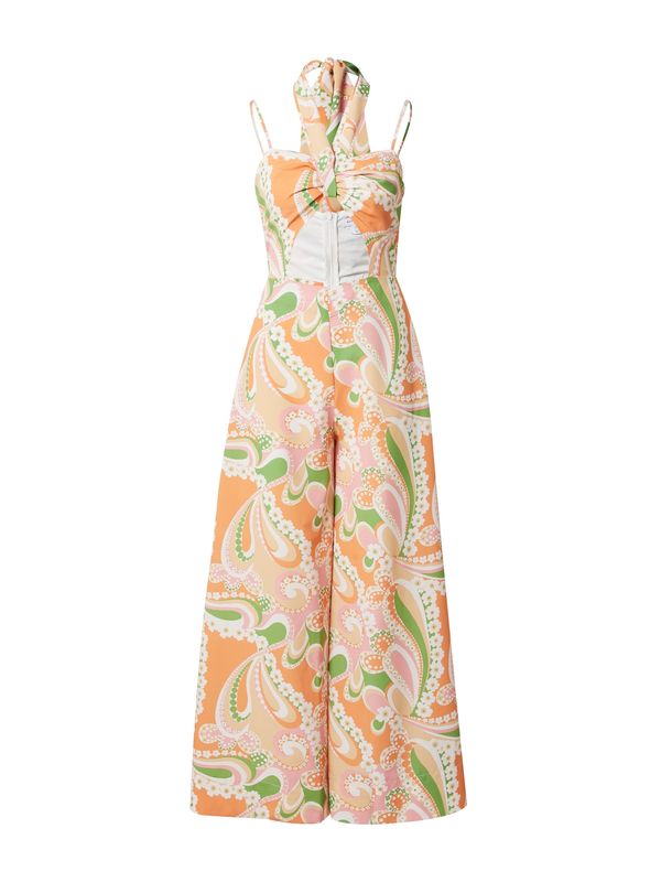 Warehouse Warehouse Kombinezon  bež / svijetlozelena / narančasta / roza