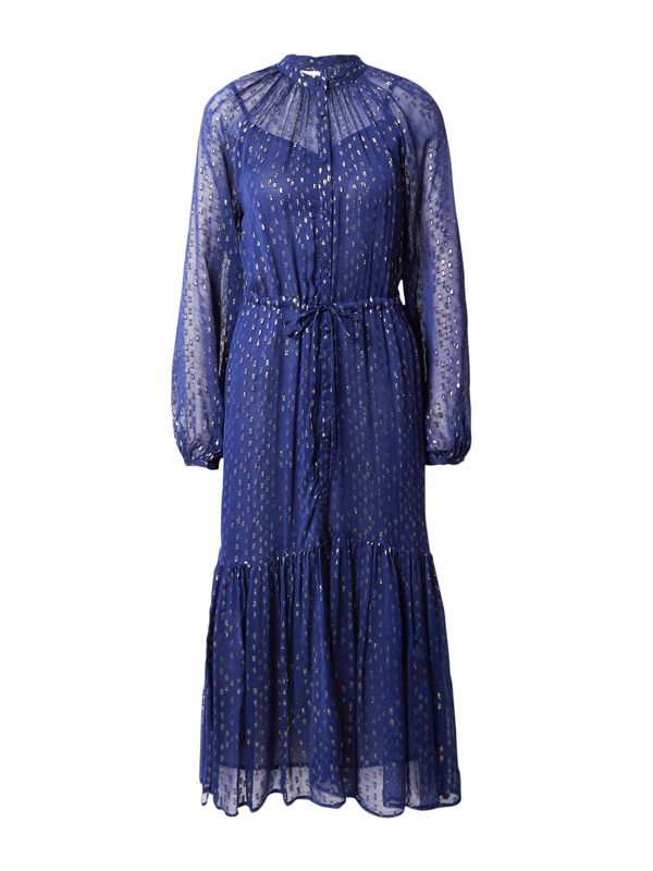 Warehouse Warehouse Košulja haljina  mornarsko plava / zlatna