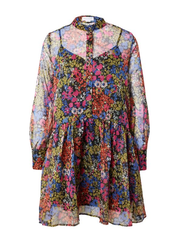 Warehouse Warehouse Košulja haljina  plava / maslinasta / roza / crna