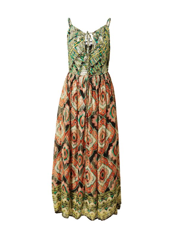 Warehouse Warehouse Ljetna haljina  zelena / narančasta / rosé / crna