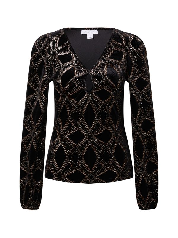 Warehouse Warehouse Majica  zlatno žuta / crna