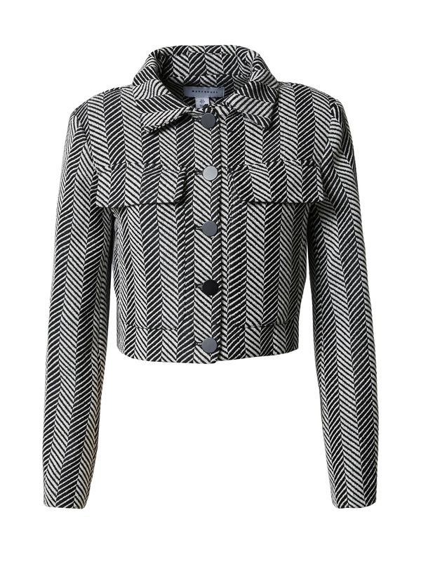 Warehouse Warehouse Prijelazna jakna  crna / bijela