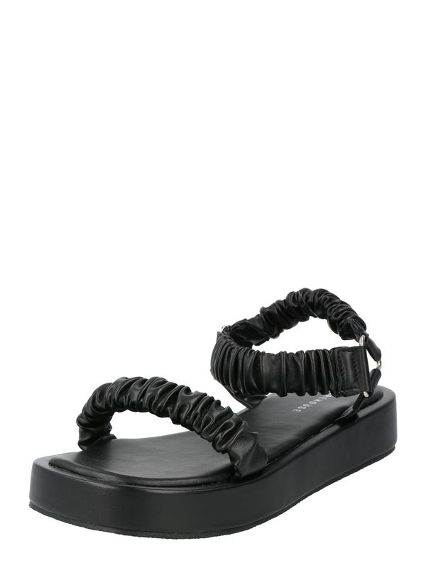 Warehouse Warehouse Sandale s remenčićima  crna