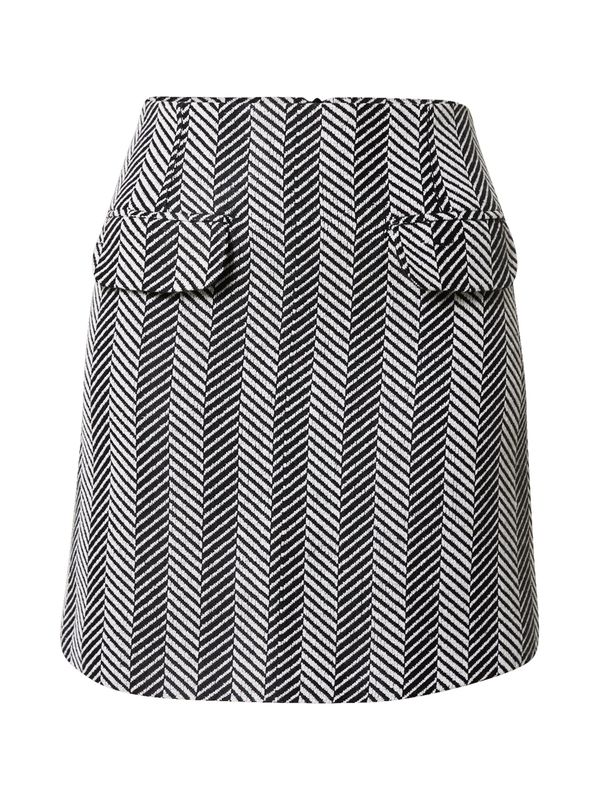 Warehouse Warehouse Suknja  crna / bijela