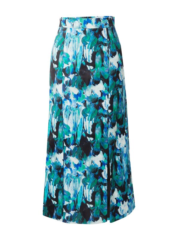 Warehouse Warehouse Suknja  tirkiz / svijetlozelena / crna / bijela