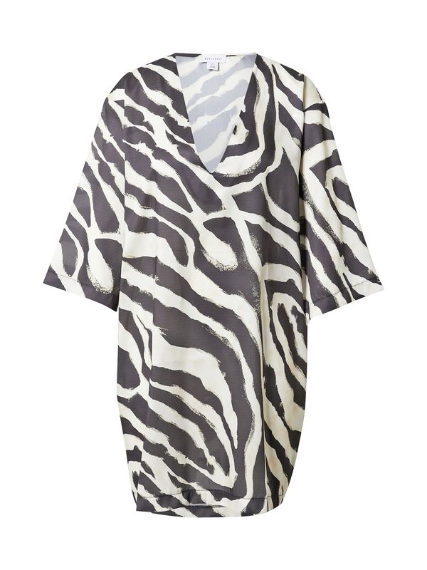 Warehouse Warehouse Tunika  bež / crna / bijela