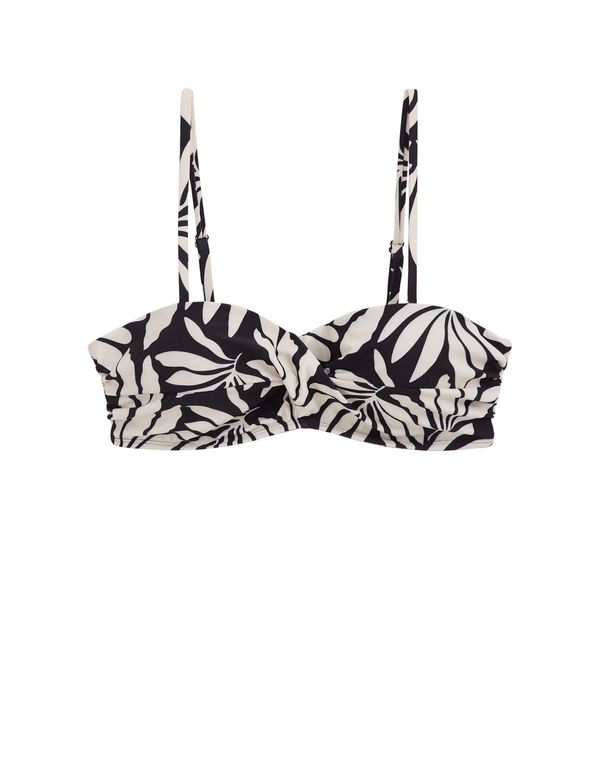 WE Fashion WE Fashion Bikini gornji dio  crna / bijela