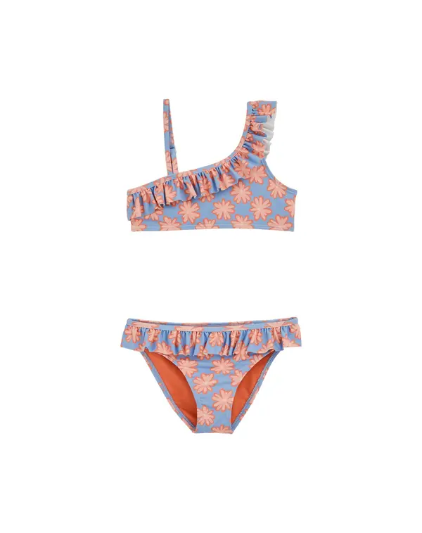 WE Fashion WE Fashion Bikini  svijetloplava / narančasta / svijetlonarančasta