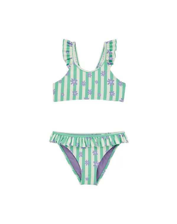 WE Fashion WE Fashion Bikini  svijetlozelena / ljubičasta / bijela