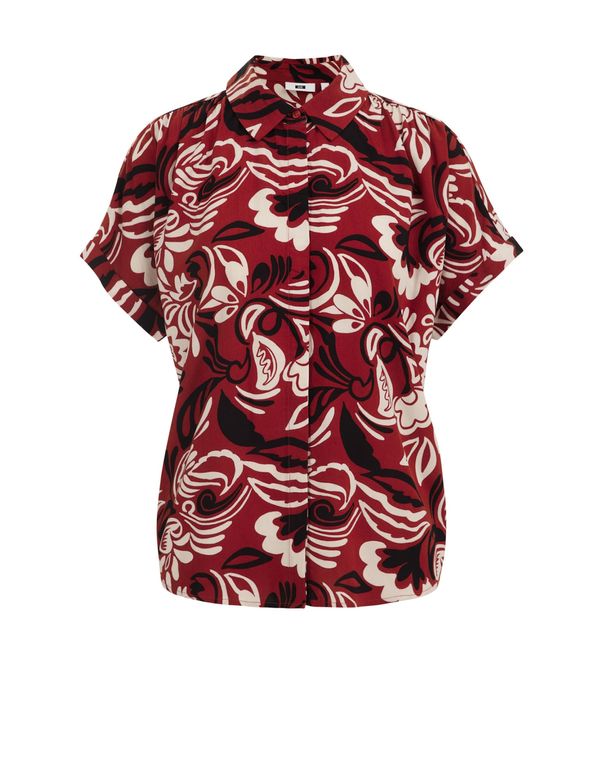 WE Fashion WE Fashion Bluza  bež / bordo / crna