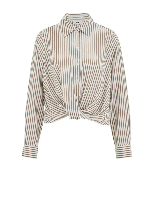 WE Fashion WE Fashion Bluza  bež / maslinasta