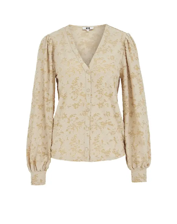 WE Fashion WE Fashion Bluza  boja devine dlake (camel) / svijetlobež