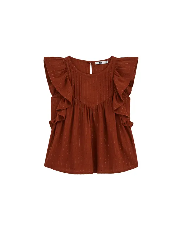 WE Fashion WE Fashion Bluza  hrđavo smeđa / žuta