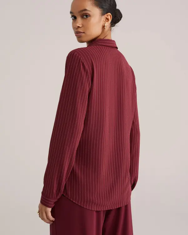 WE Fashion WE Fashion Bluza  karmin crvena / bijela