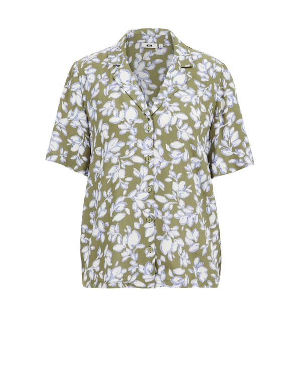 WE Fashion WE Fashion Bluza  maslinasta / ljubičasta / bijela