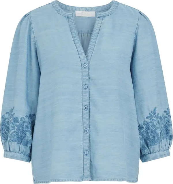 WE Fashion WE Fashion Bluza  plava / svijetloplava