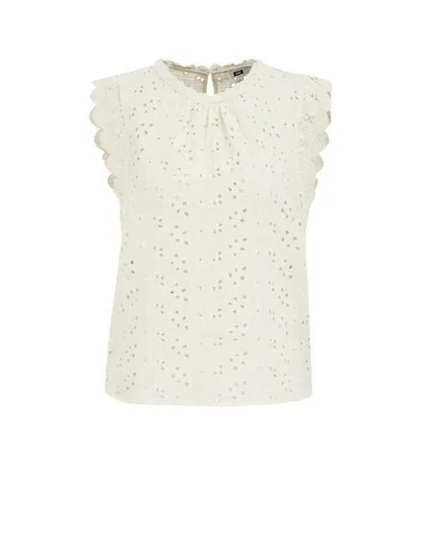 WE Fashion WE Fashion Bluza  prljavo bijela