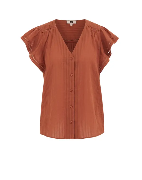 WE Fashion WE Fashion Bluza  smeđa / hrđavo smeđa