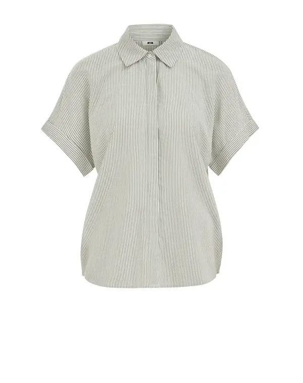 WE Fashion WE Fashion Bluza  svijetlozelena / bijela