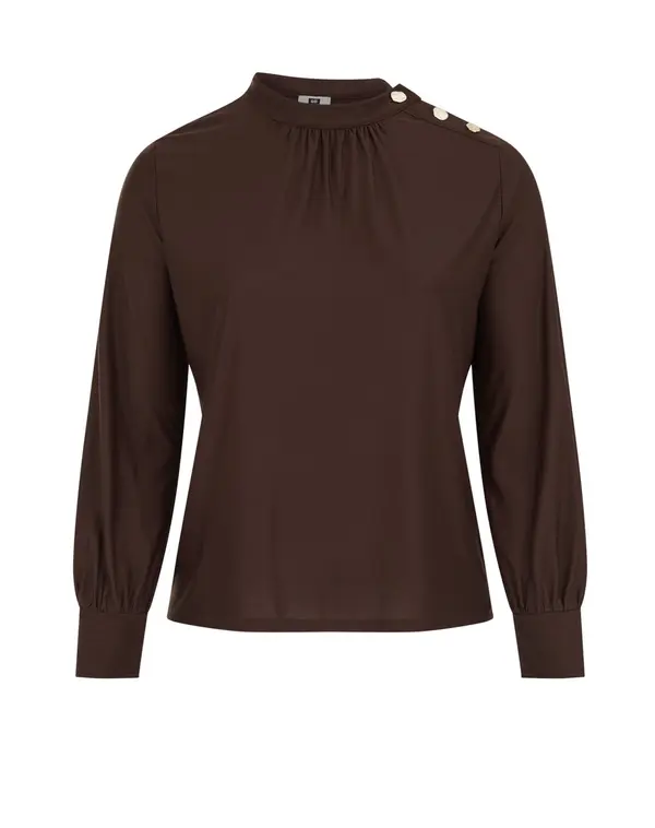 WE Fashion WE Fashion Bluza  tamno smeđa