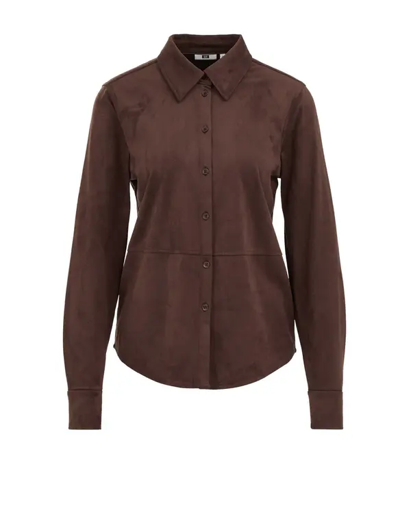 WE Fashion WE Fashion Bluza  tamno smeđa