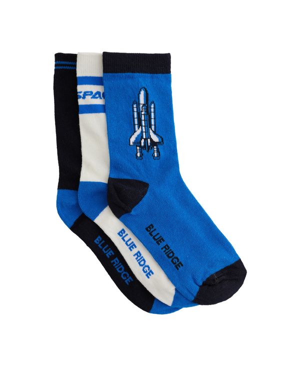 WE Fashion WE Fashion Čarape  plava / crna