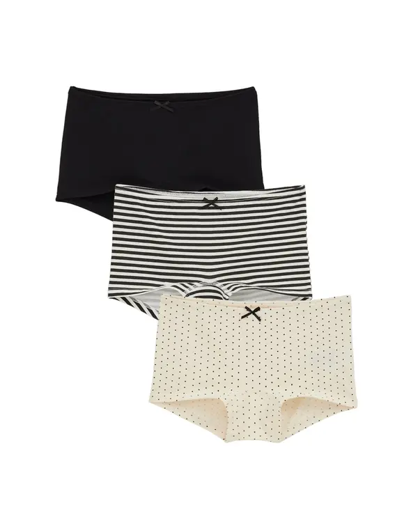 WE Fashion WE Fashion Gaće  ecru/prljavo bijela / crna