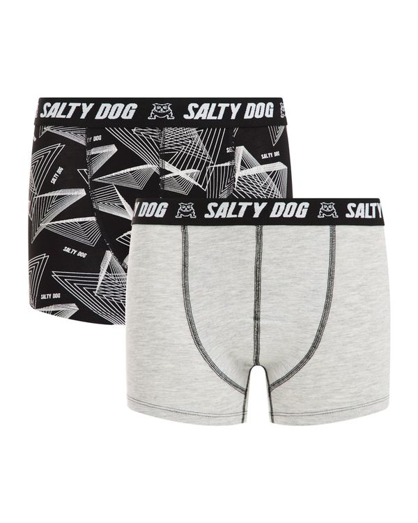 WE Fashion WE Fashion Gaće  siva / crna / bijela