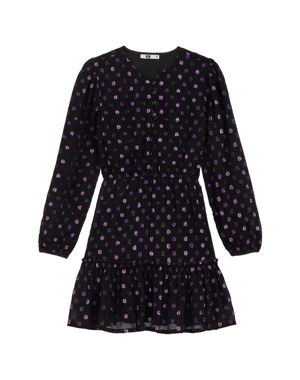 WE Fashion WE Fashion Haljina  ljubičasta / crna