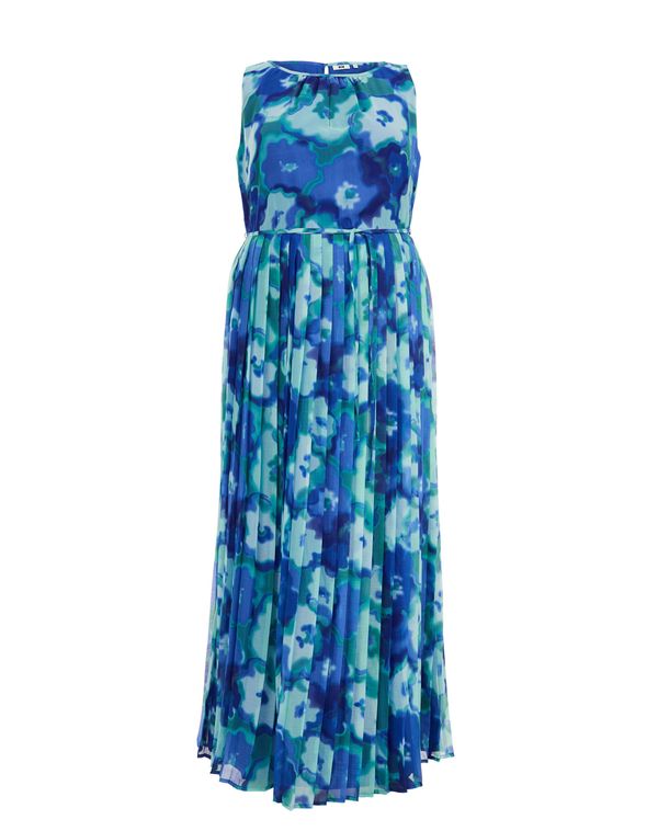 WE Fashion WE Fashion Haljina  plava melange / zelena