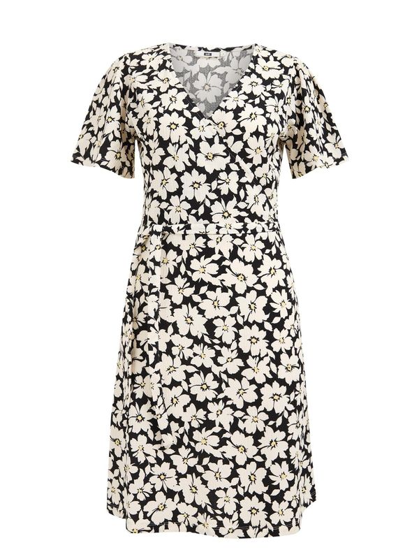 WE Fashion WE Fashion Haljina  svijetložuta / crna / bijela