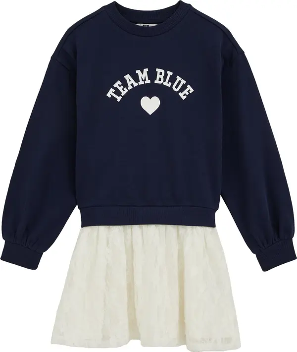 WE Fashion WE Fashion Haljina  tamno plava / bijela