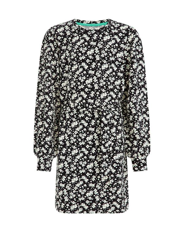 WE Fashion WE Fashion Haljina  zelena / crna / bijela