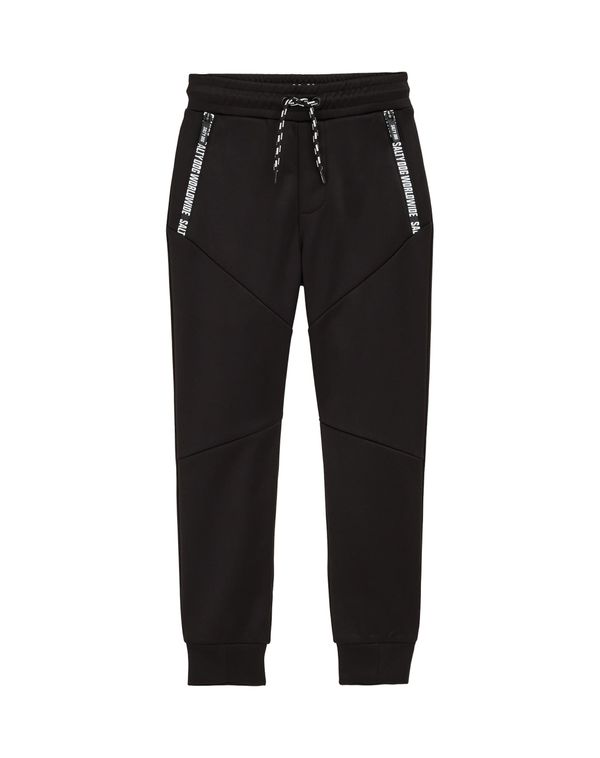 WE Fashion WE Fashion Hlače  crna / bijela